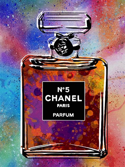 Luxury Chanel Perfume Pop Art 